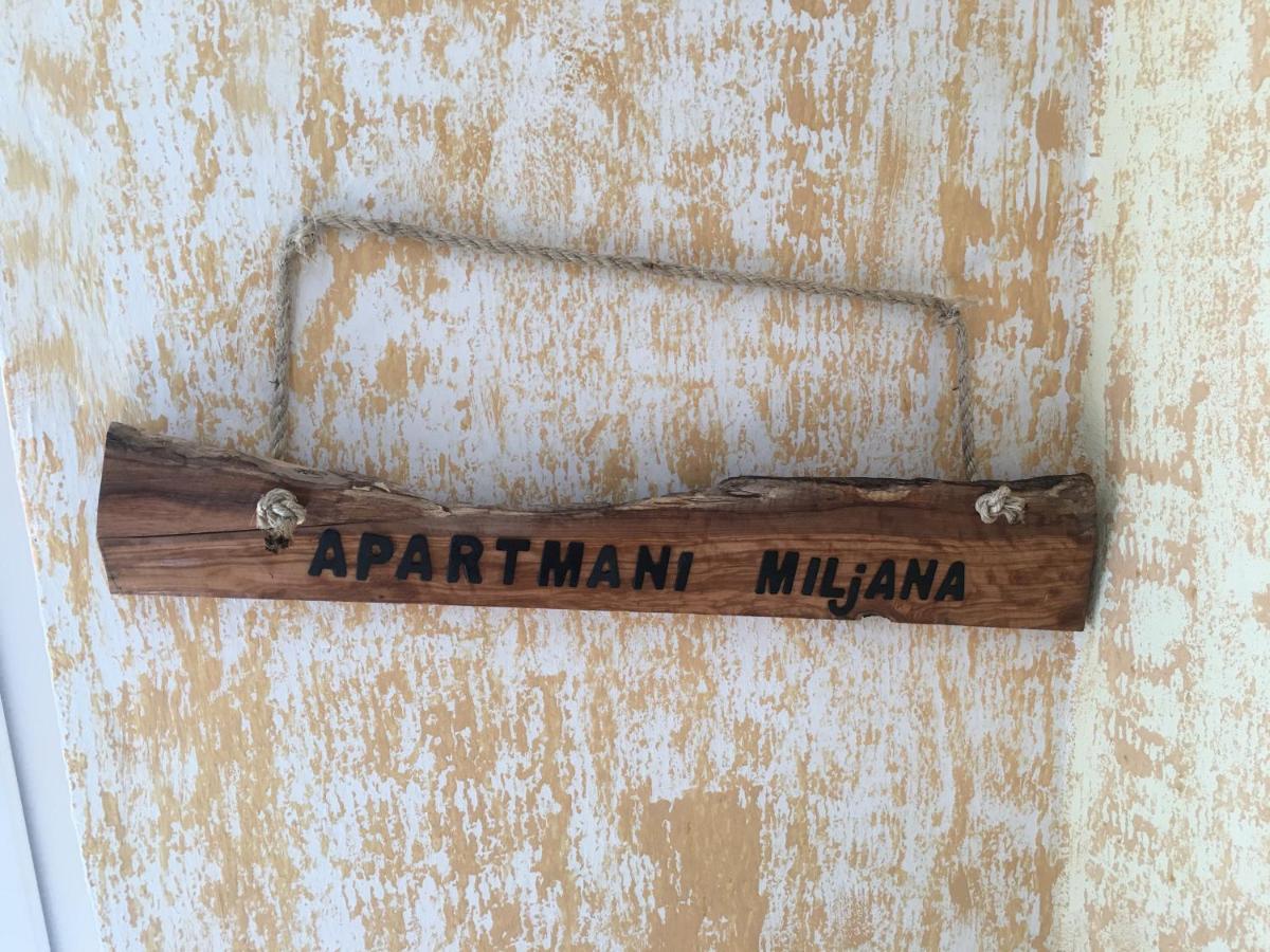 Apartmani Miljana บาร์ ภายนอก รูปภาพ